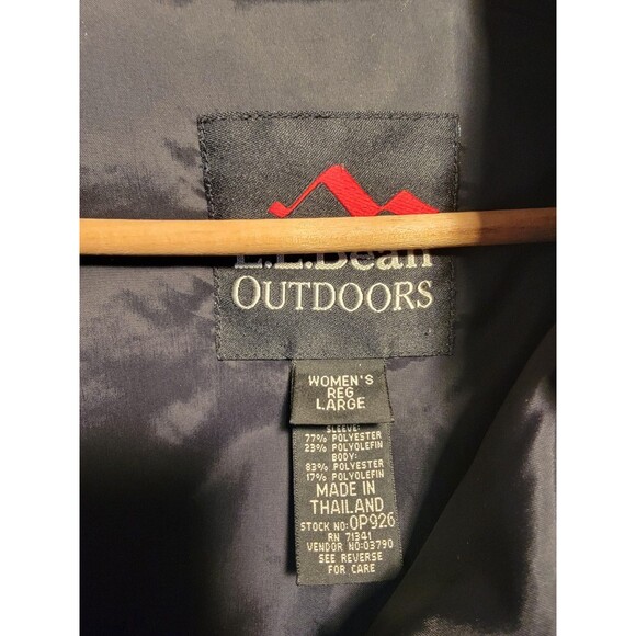 L L Bean Womens Orange/Black Ski Jacket Coat Parka Thinsulate Size Large - Picture 10 of 10